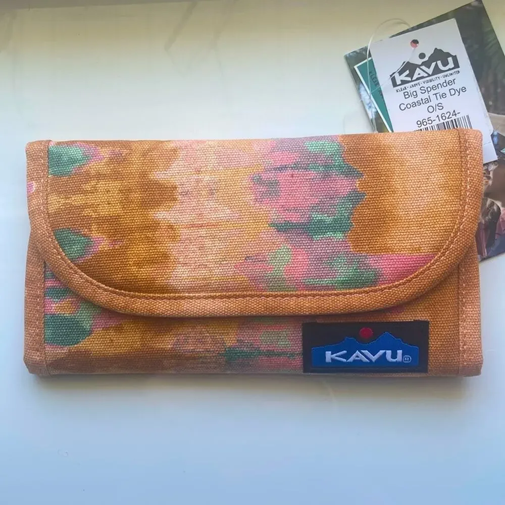 🔖KAVU Costal Tie Dye Big Spender Wallet Desset Colors